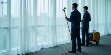 Professional residential curtain cleaning service karrabin QLD Matty Curtain Cleaning